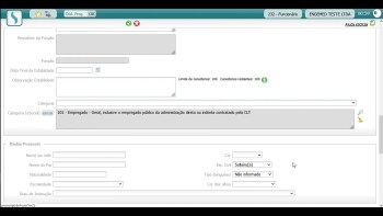 Tela 232 e 675 - Cadastrar funcionário admissional e emissão guia de encaminhamento de exames.